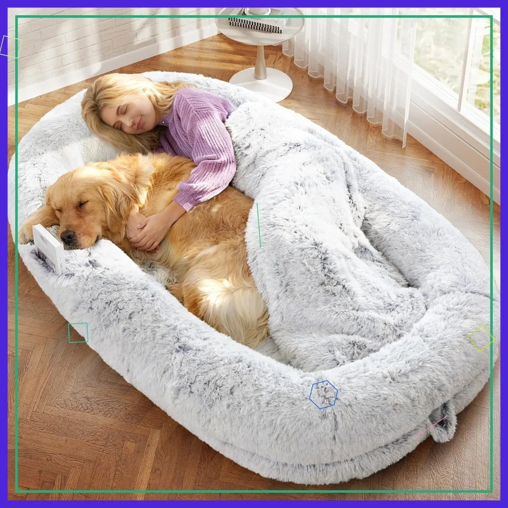 75x43 Inch Orthopedic Human Dog Bed