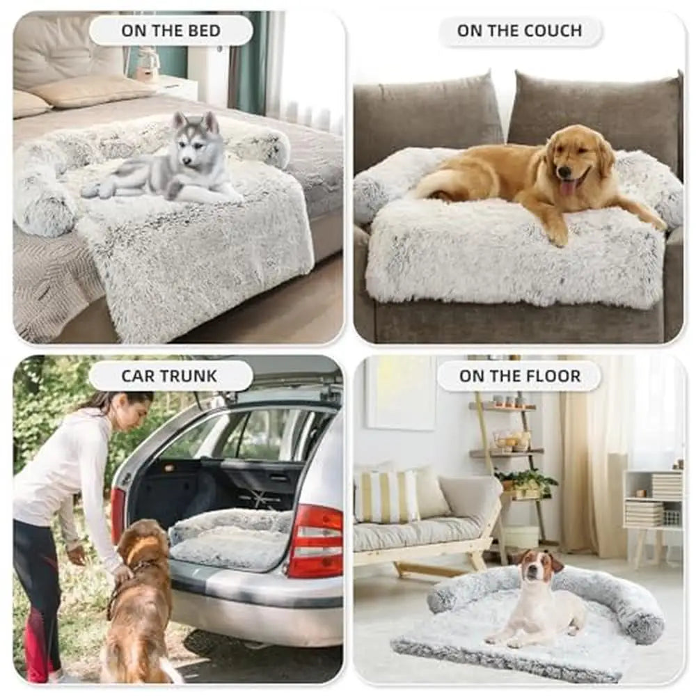 Fluffy Plush Calming Dog Bed Mat