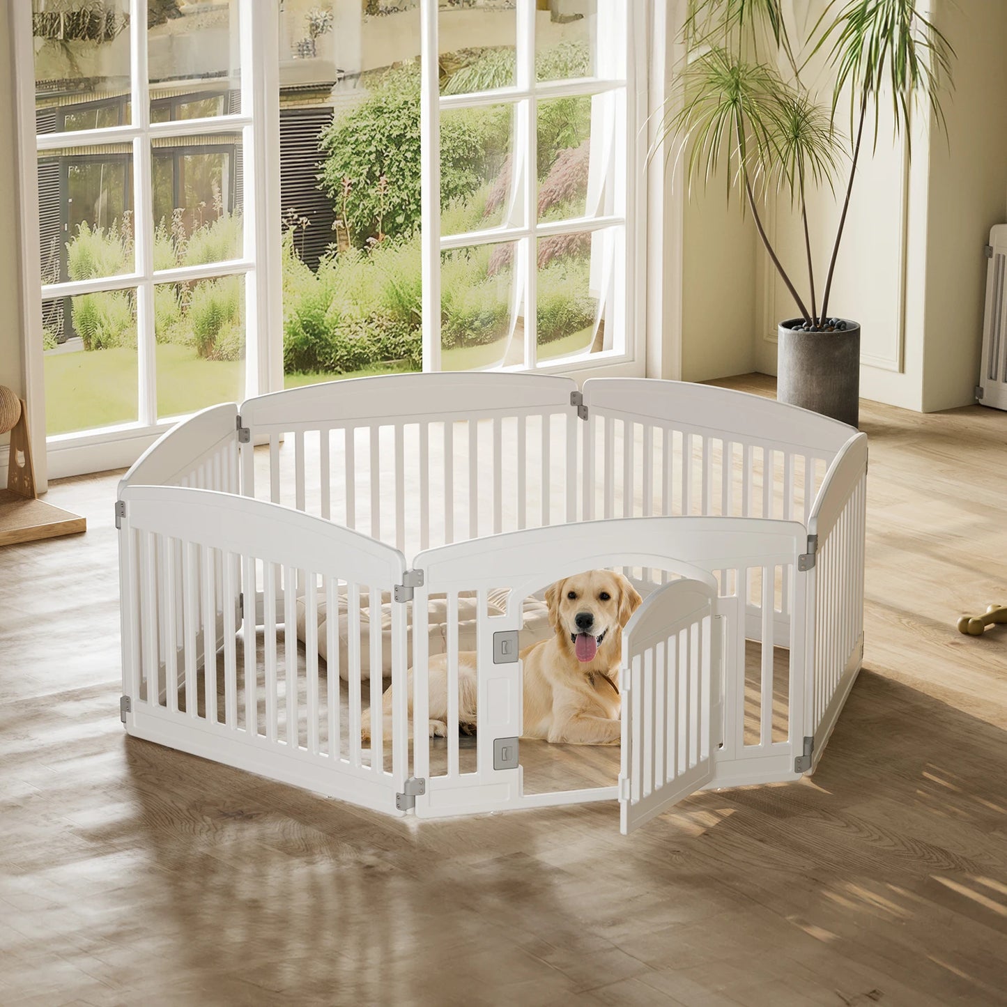 Plastic Dog Playpen 6 Panel