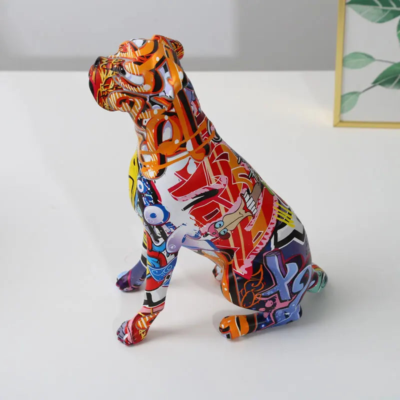 Creative Painted Art Dog Decor