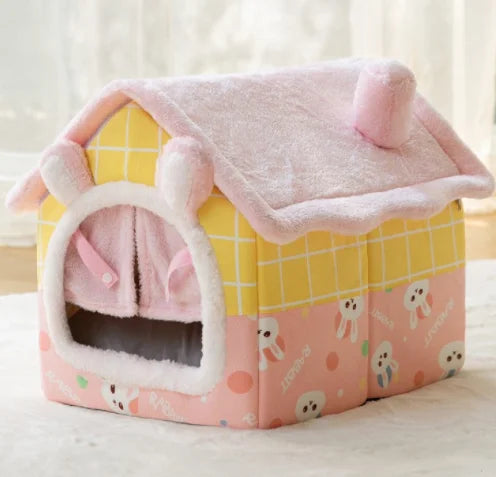 Foldable Dog/Cat House Pet Bed