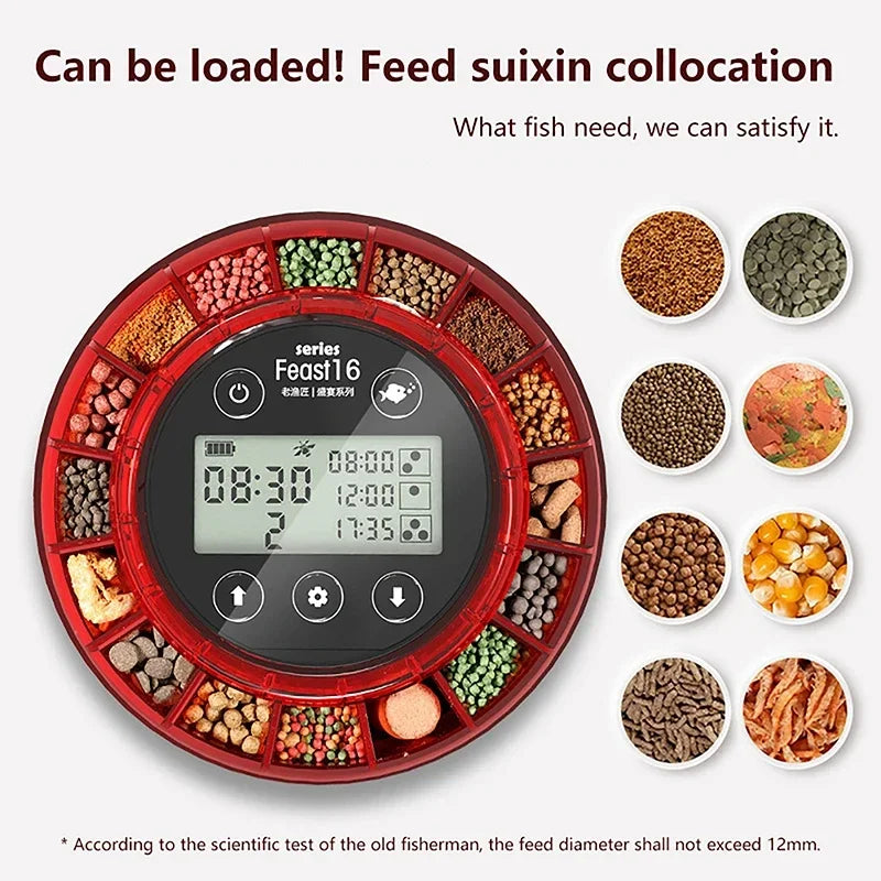 Food Dispenser with Timer Rechargeable Timer Feeder with LCD Display