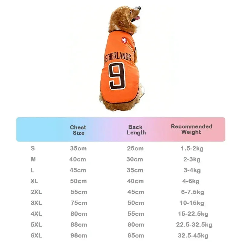 Pet World Cup National Team Jersey