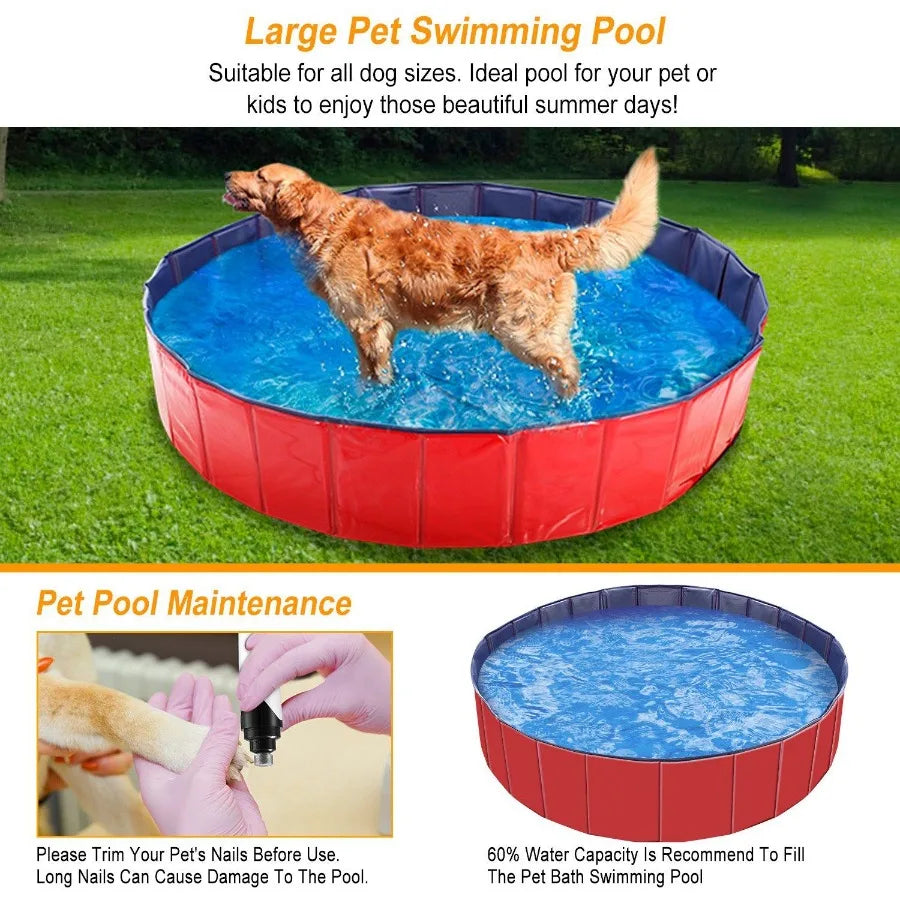Foldable Pet Swimming Pool PVC Dog Swim Pool