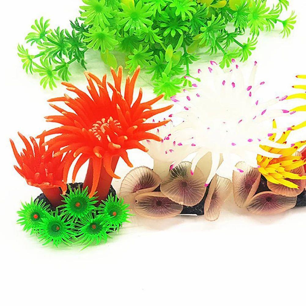 Simulation Silicone Ornament Artificial Coral Sea Tree Aquarium