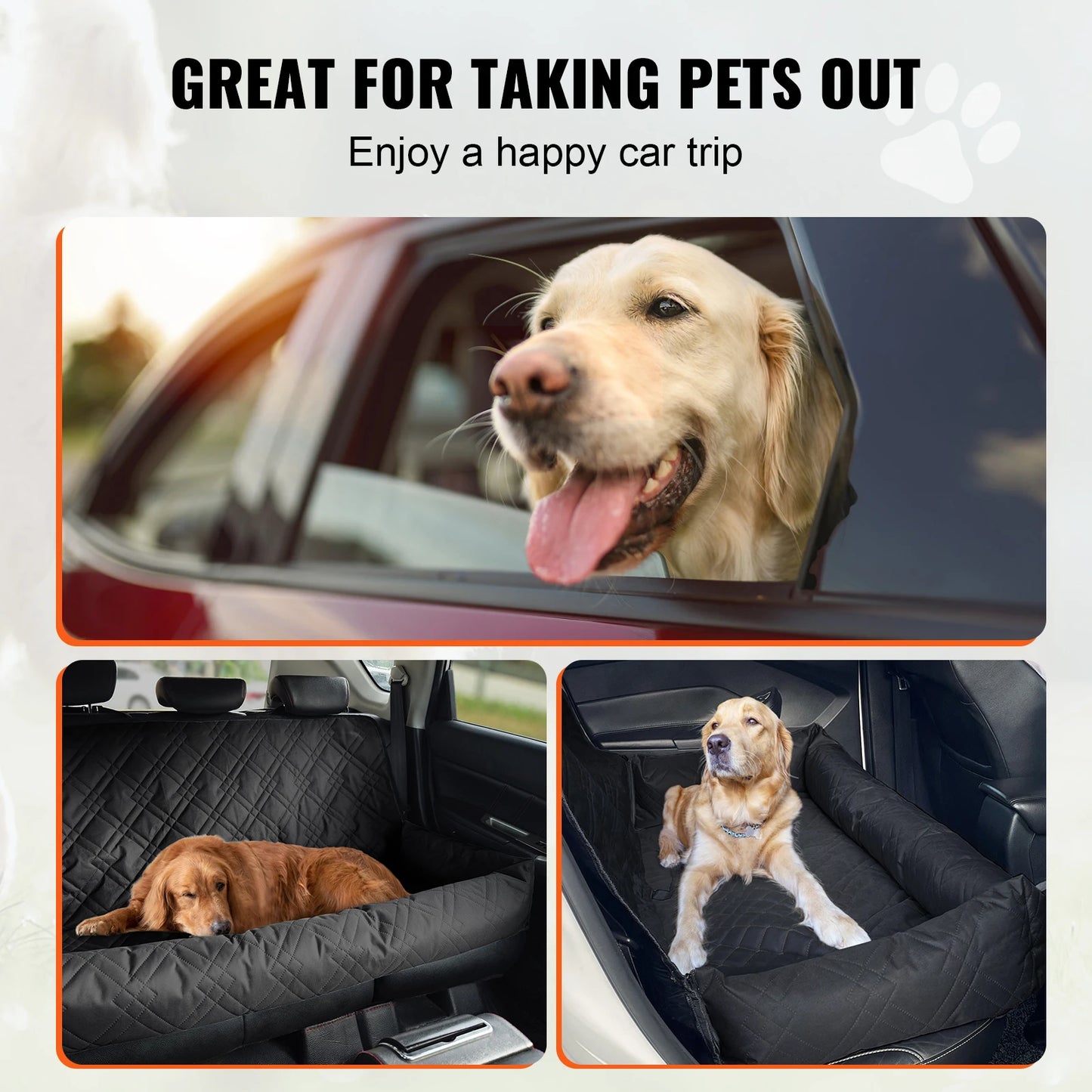Dog Car Seat Waterproof Dog Booster Seat