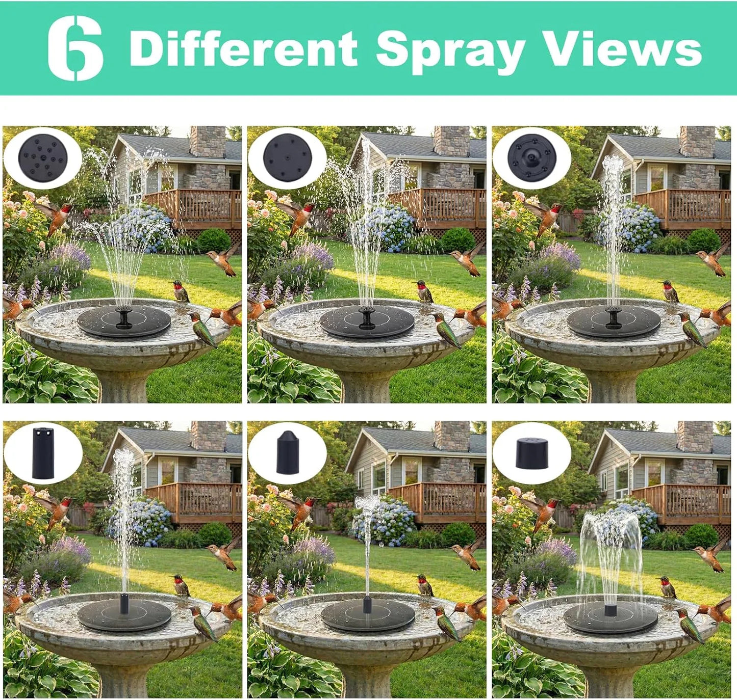Solar Floating Solar Water Pump for Bird Bath