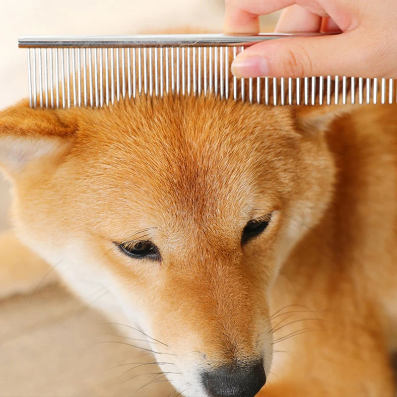 Stainless Steel Dog Comb Long