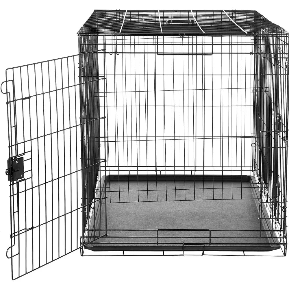 Double Door Dog/Cat Cage 48 X 30 X 32.5 Inches