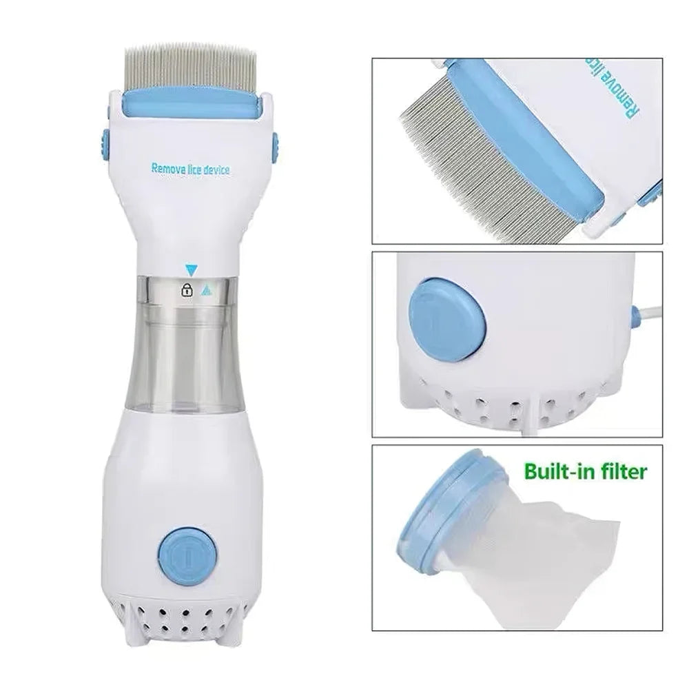 Electric Vacuum Lice Comb Pet Lice Grabber Comb