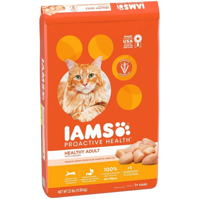 IAMS Proactive Health Chicken Dry Cat Food, 22 lb Bag