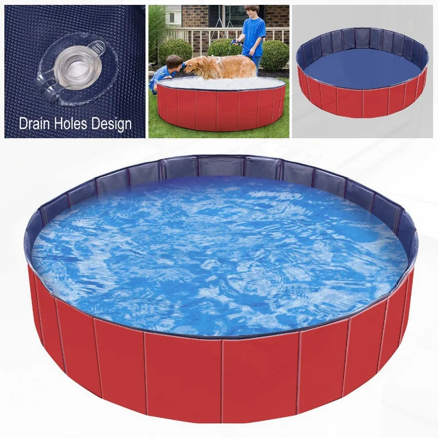 Foldable Pet Swimming Pool PVC Dog Swim Pool