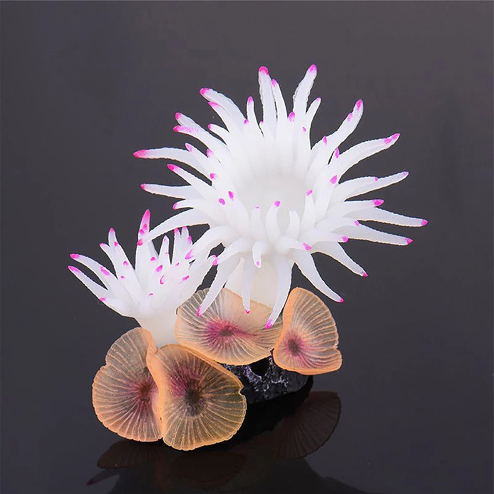 Simulation Silicone Ornament Artificial Coral Sea Tree Aquarium