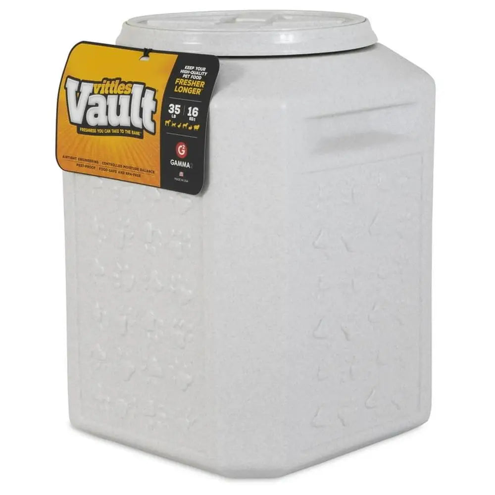 Vittles Vault Outback Pawprint Food Storage Container Airtight & Waterproof 35lb Capacity