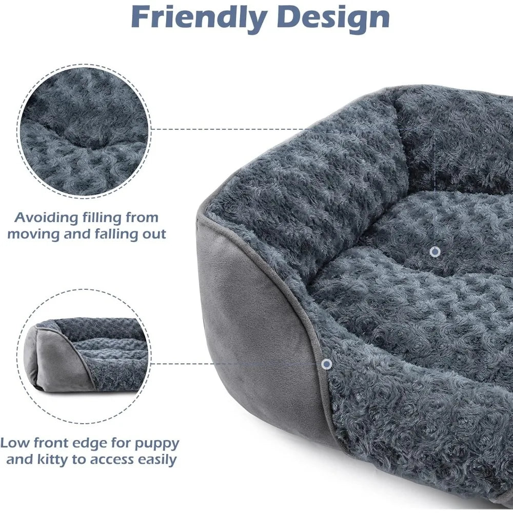 Washable Orthopedic Dog Bed with Anti-Slip Bottom