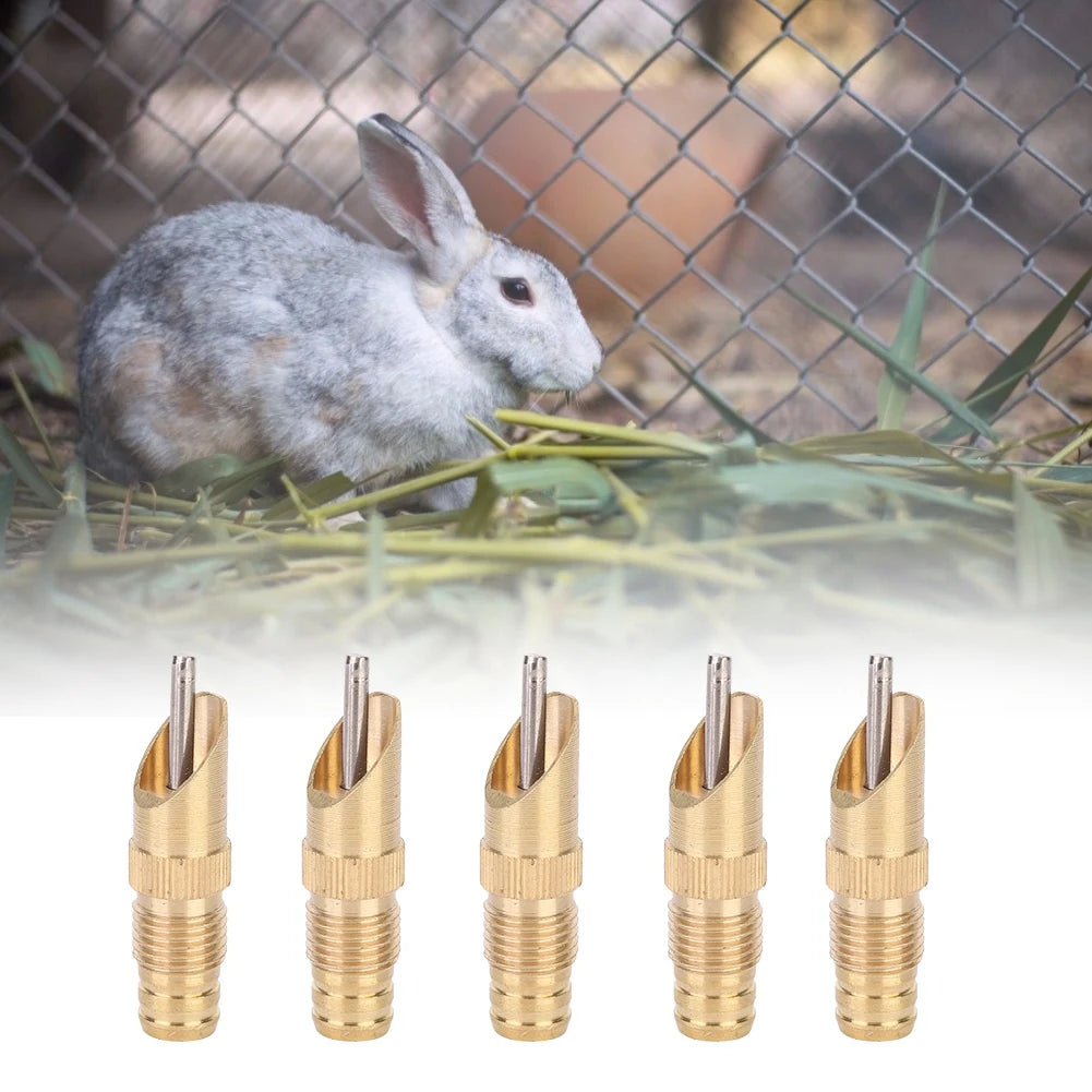 10Pcs Automatic Nipple Waterer Drinking Water, Rabbit