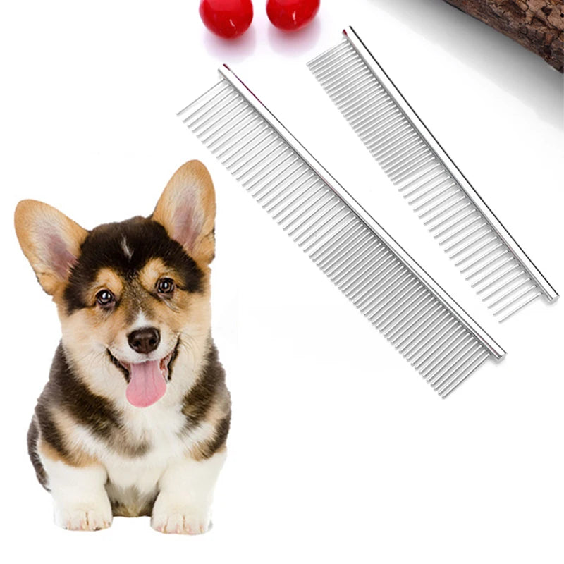 Stainless Steel Dog Comb Long