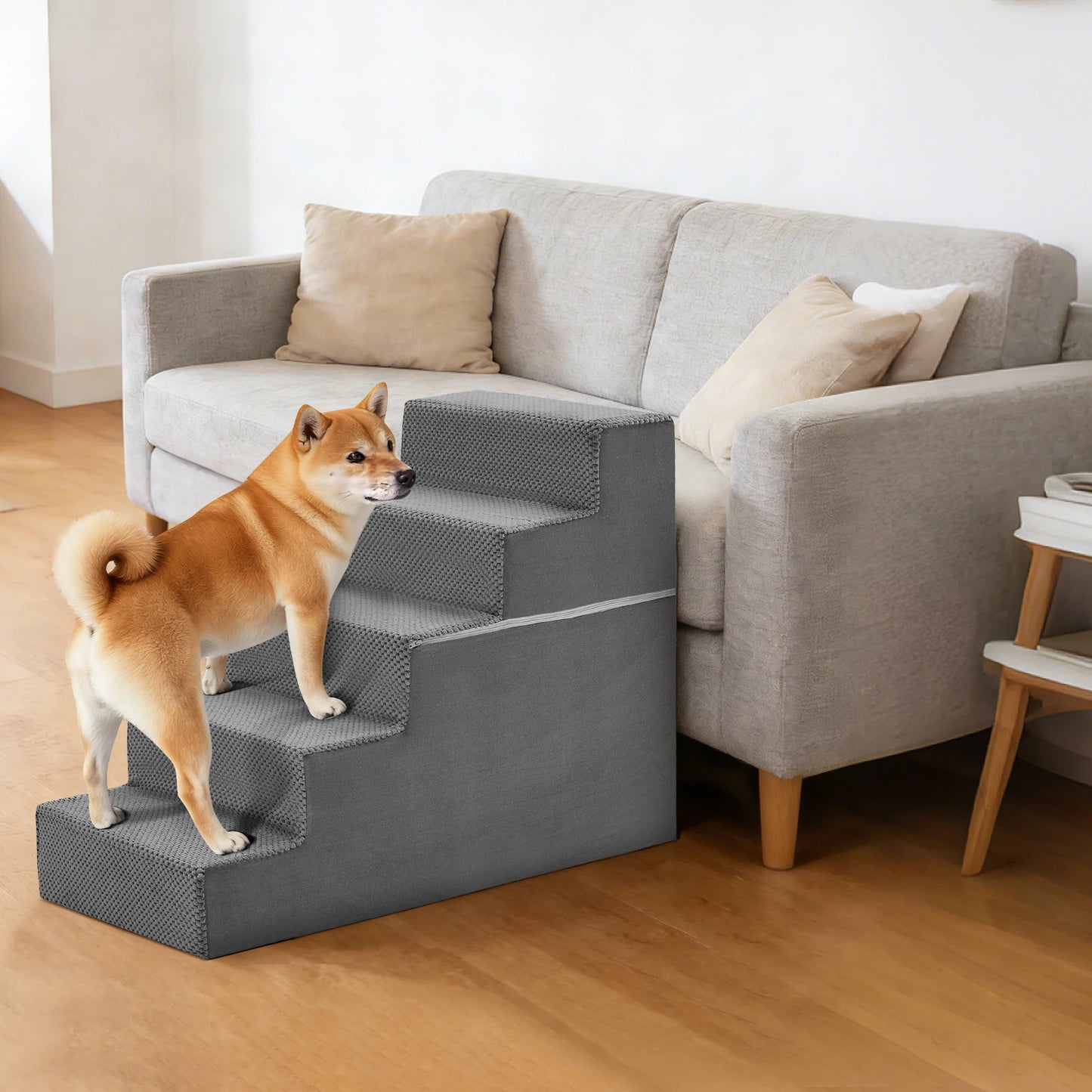 Right Angled Foam Dog Stairs