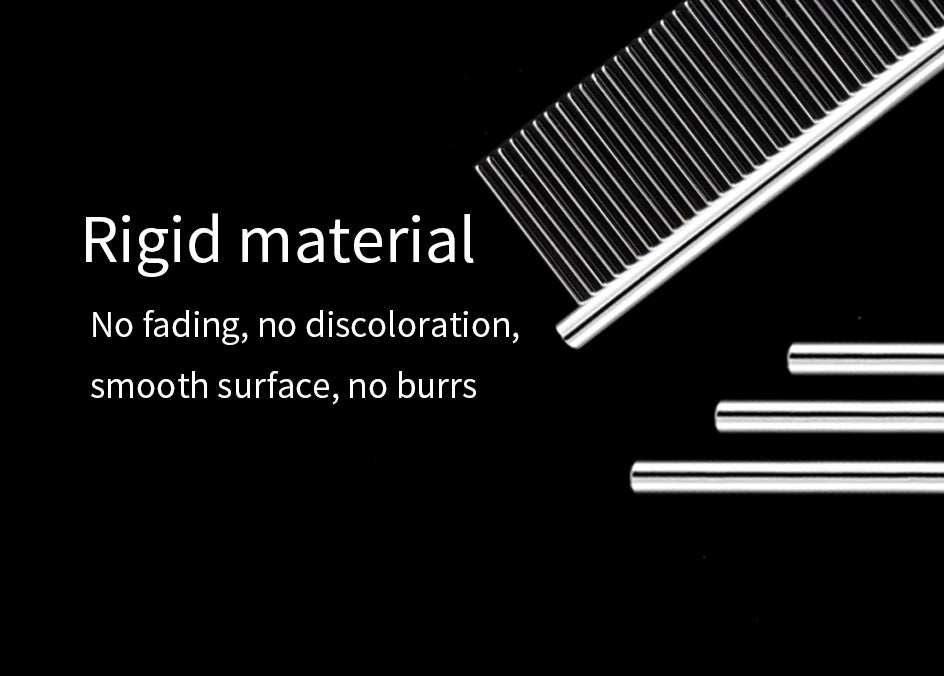 Stainless Steel Dog Comb Long