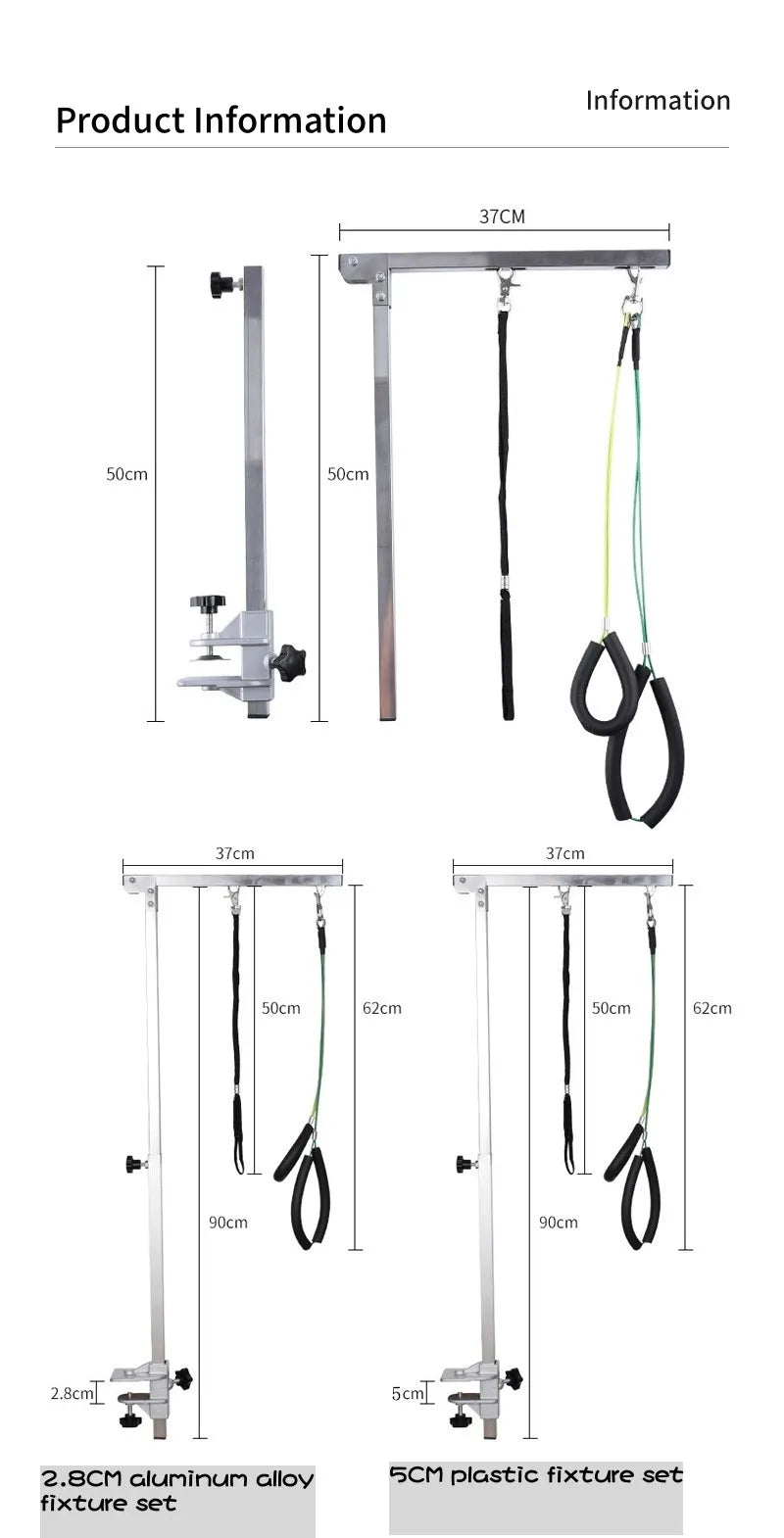 Pet Dog Grooming Arm Pet Dog Grooming Table Bracket Arm with Restraint Rope