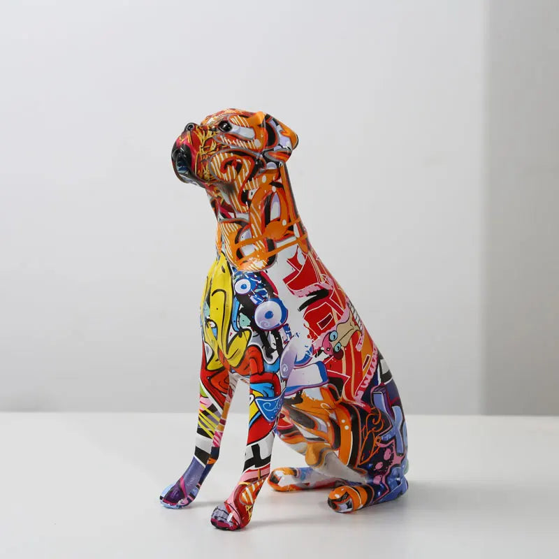 Creative Painted Art Dog Decor