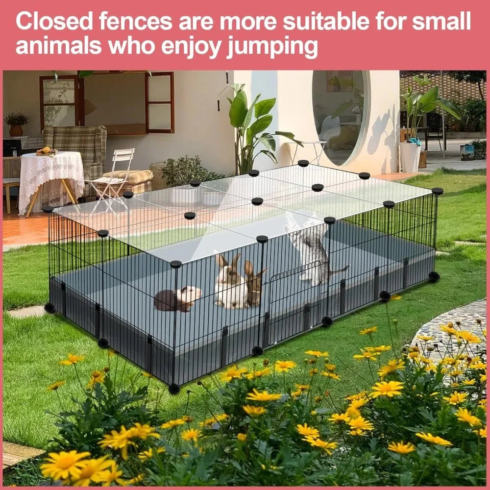 20 Panels Small Animal Playpen with Waterproof Mat