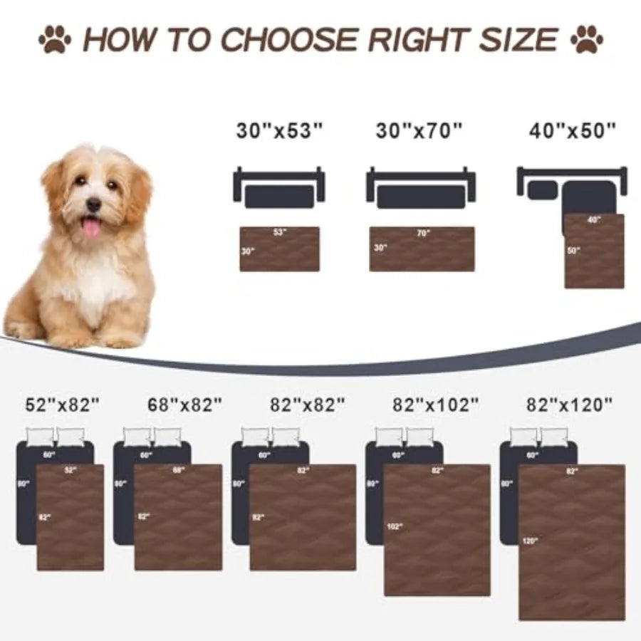 Waterproof Dog Bed Cover Blanket