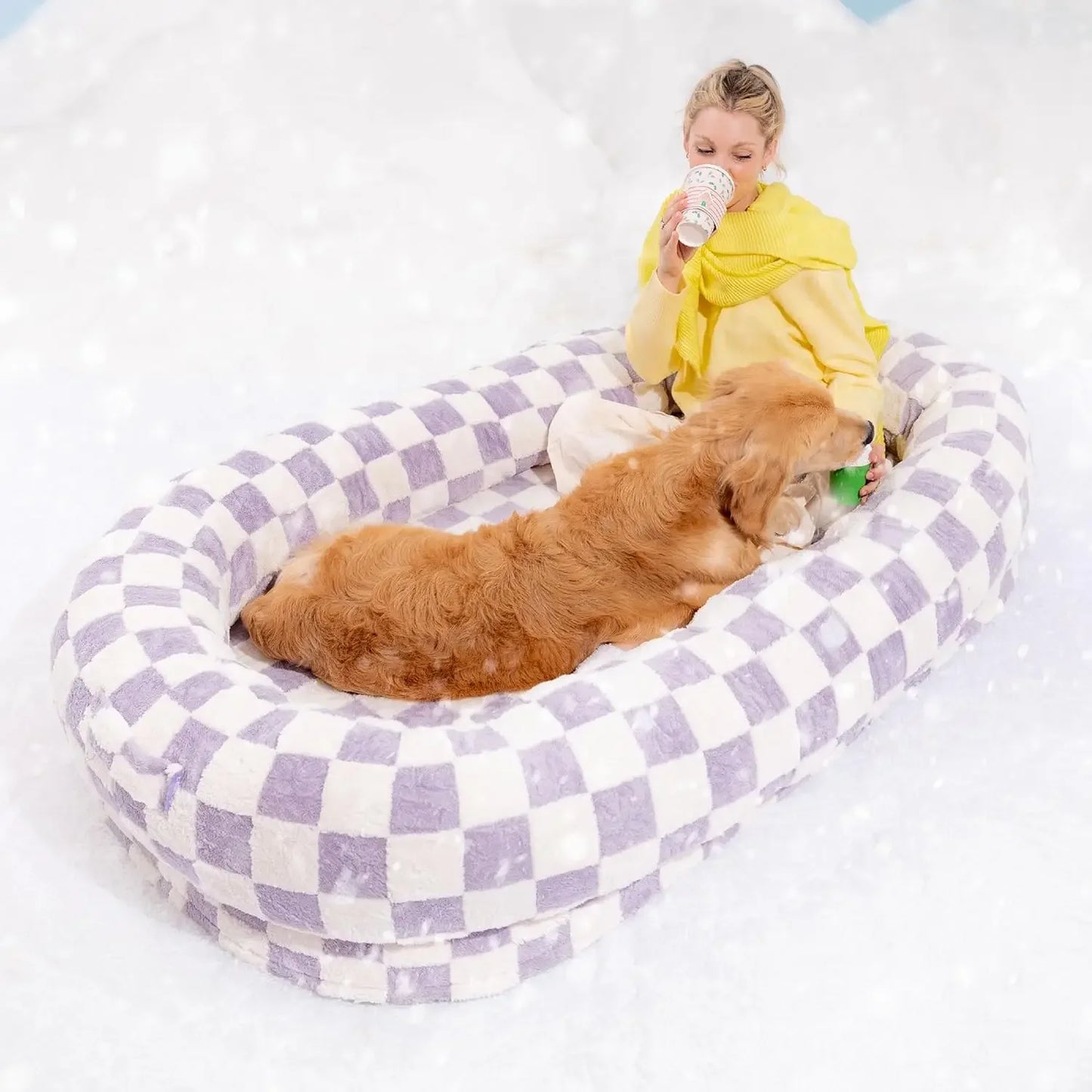 Donut Small Bed for Dogs & Cats Calming