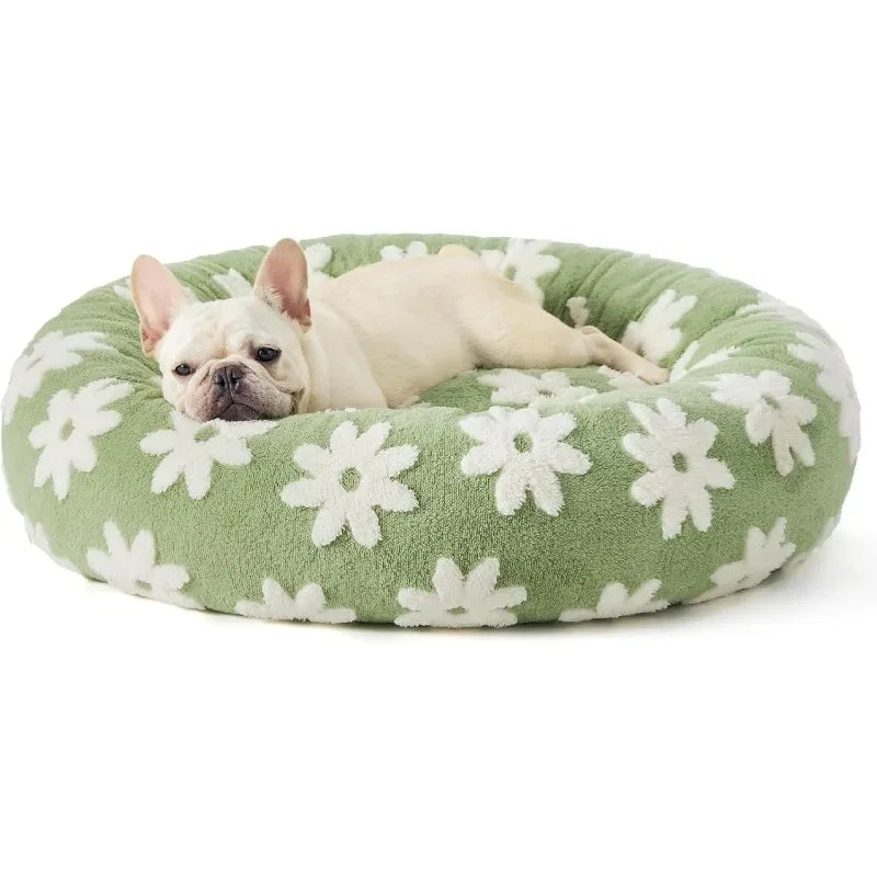 Donut Small Bed for Dogs & Cats Calming