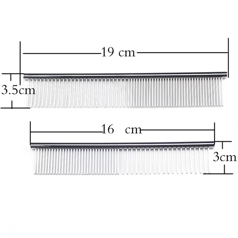 Stainless Steel Dog Comb Long