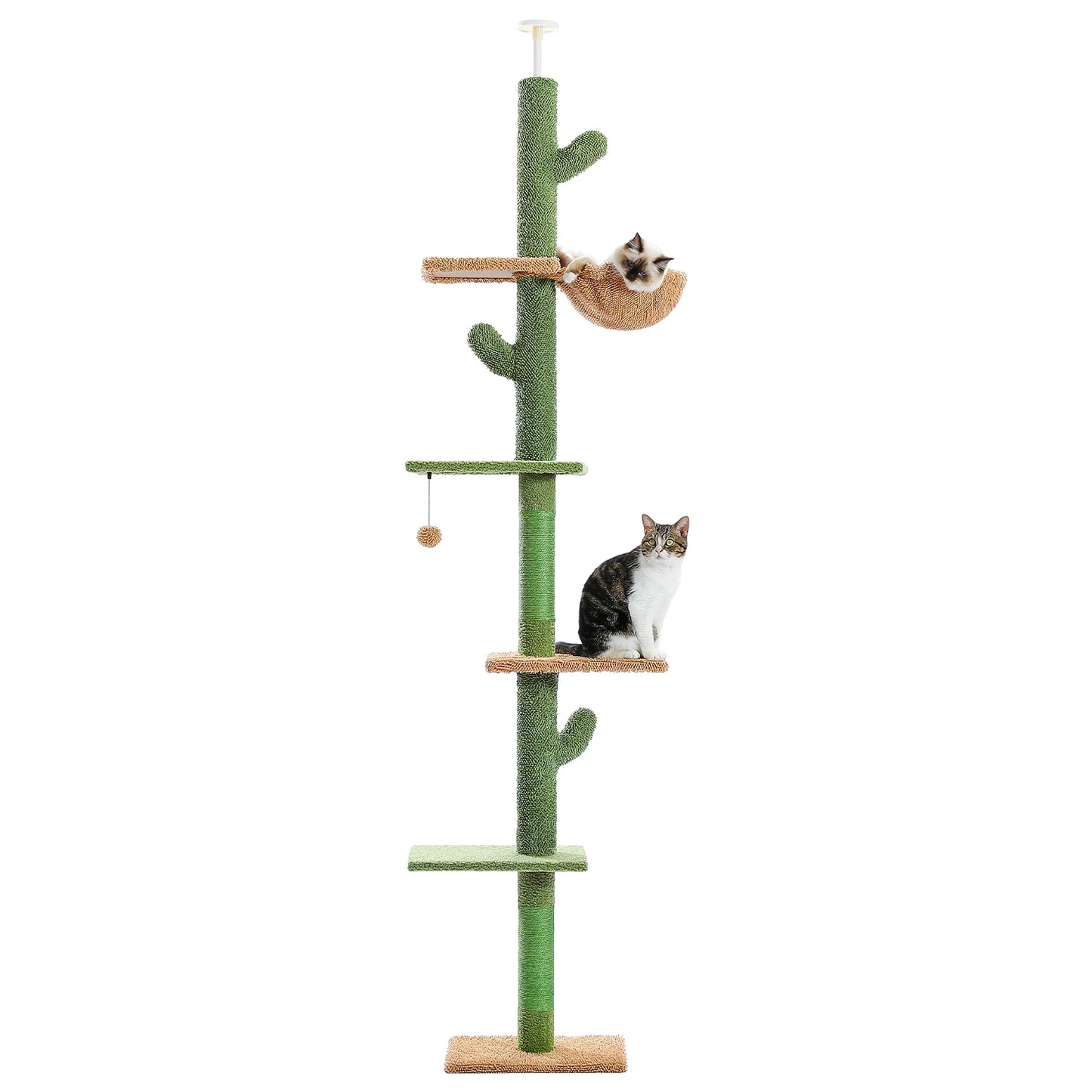 5-Tier Floor to Ceiling Cat Tree Tower