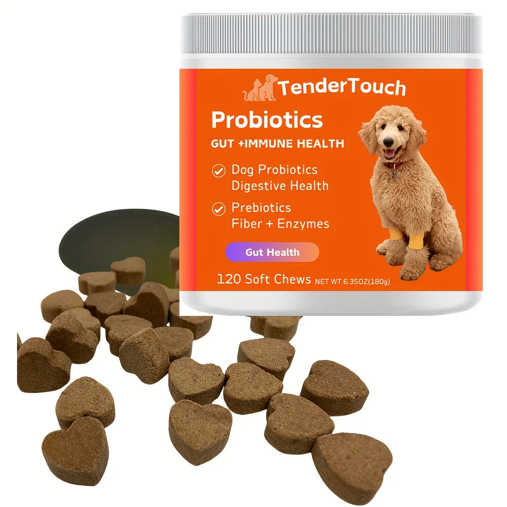120 Chews -1 Pack,180g/6.35oz  Probiotics for Dogs