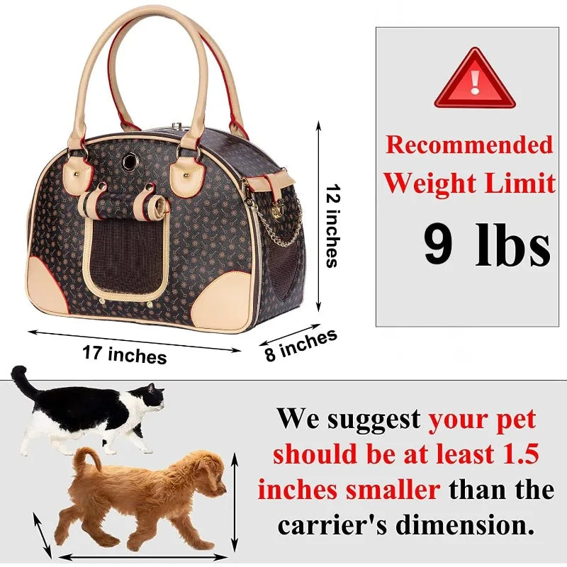 Luxury Pet Puppy Small Dog Carrier