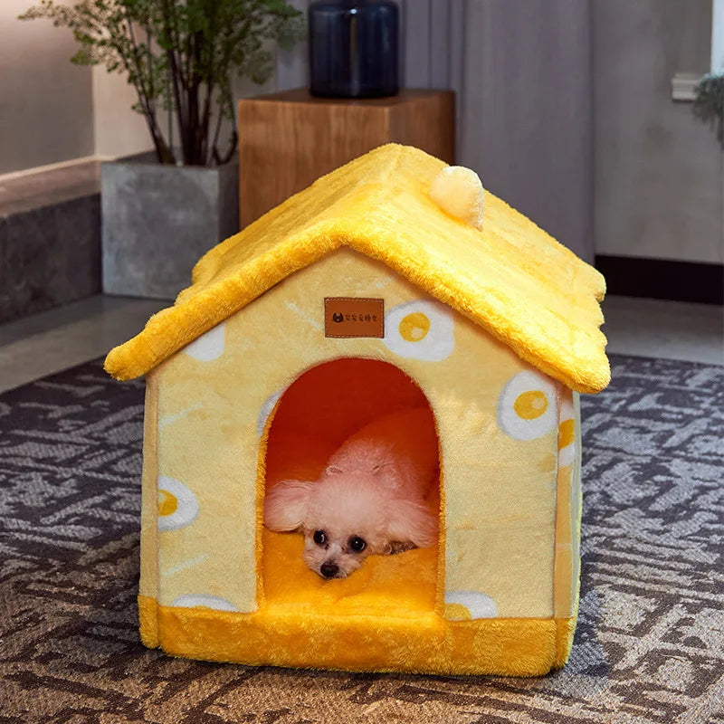 Foldable Dog/Cat House Pet Bed