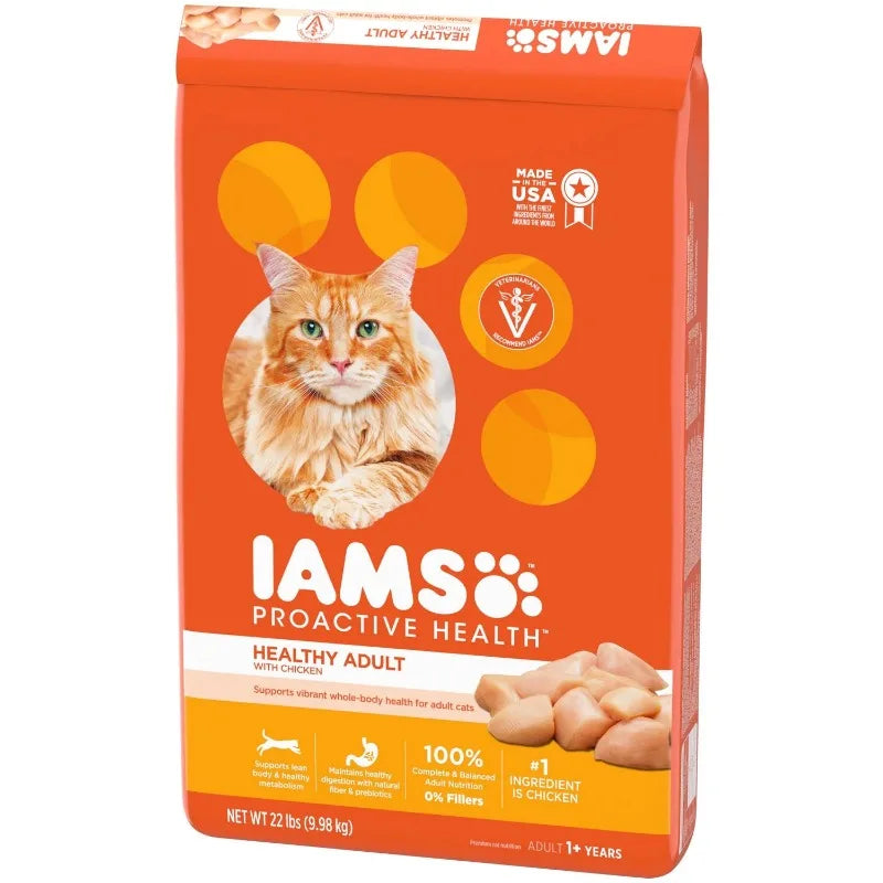 IAMS Proactive Health Chicken Dry Cat Food, 22 lb Bag