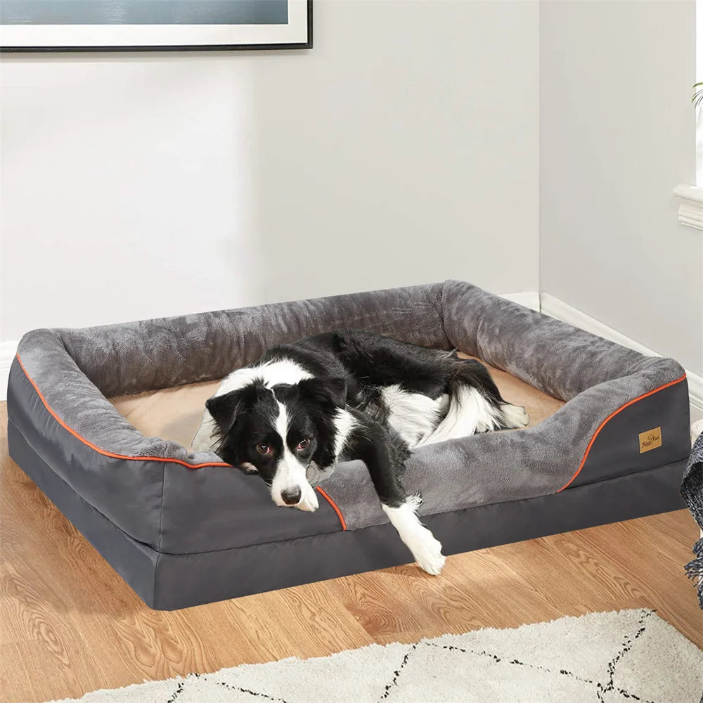 Orthopedic Dog Bed Memory Foam Pet Sofa Couch