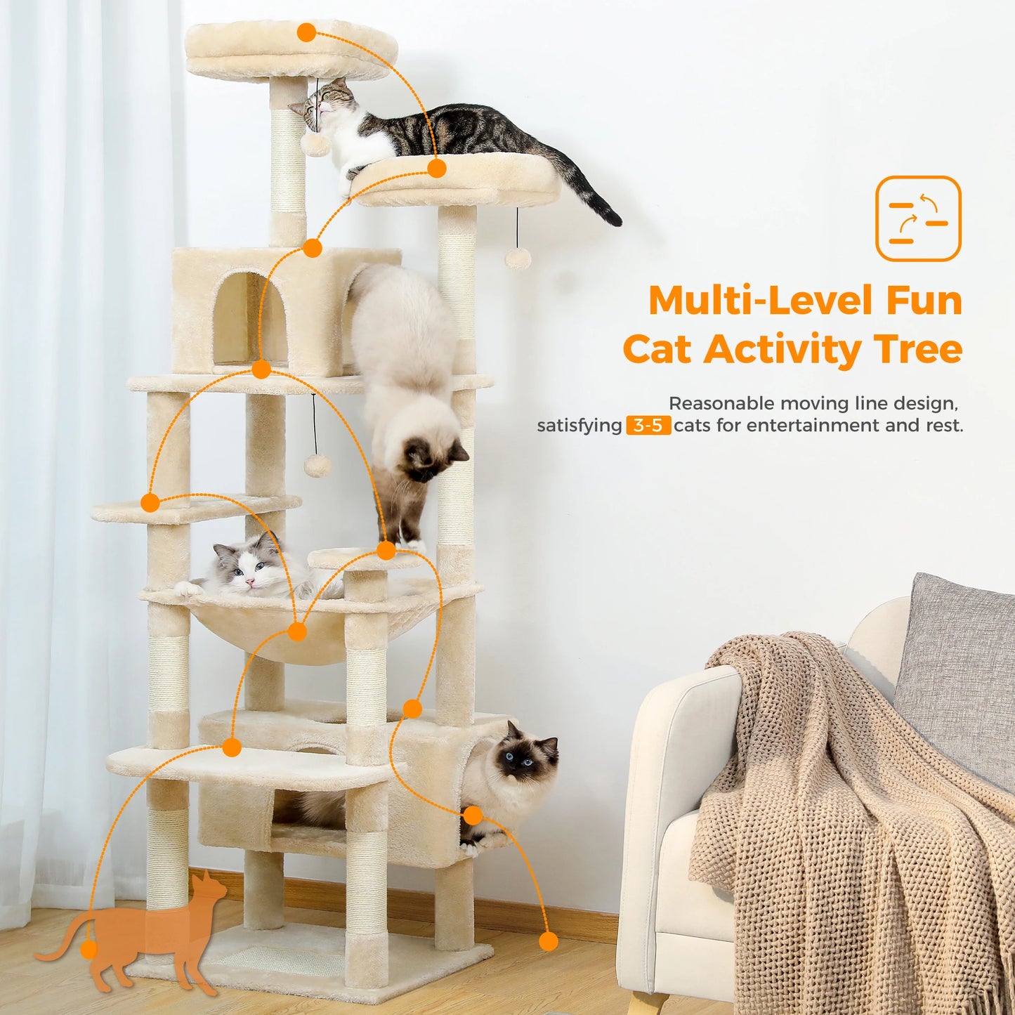 Large Cat Scratching Tower