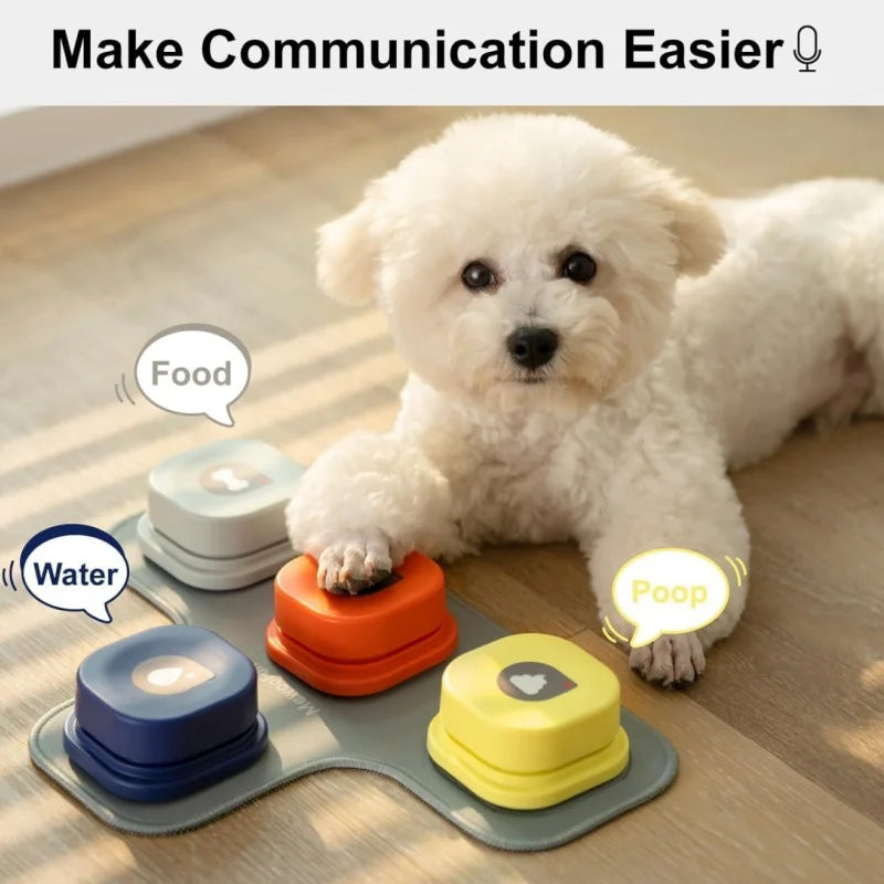 Button Recording  Vocal Pet Communication Interactive Toy