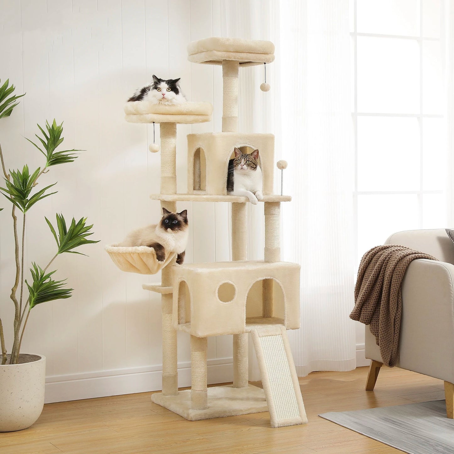 Cat Tree Tower with Scratching Posts