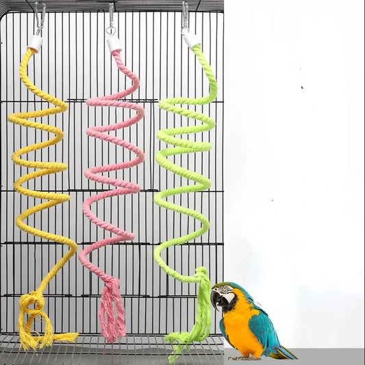 Bird Cage Pet Supplies, Chewing Climbing Swing Rope