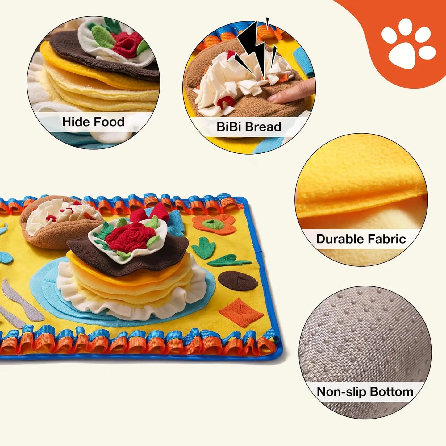 Large Pet Dogs  Slowing Feeding Mat Cat Dog Training Blanket