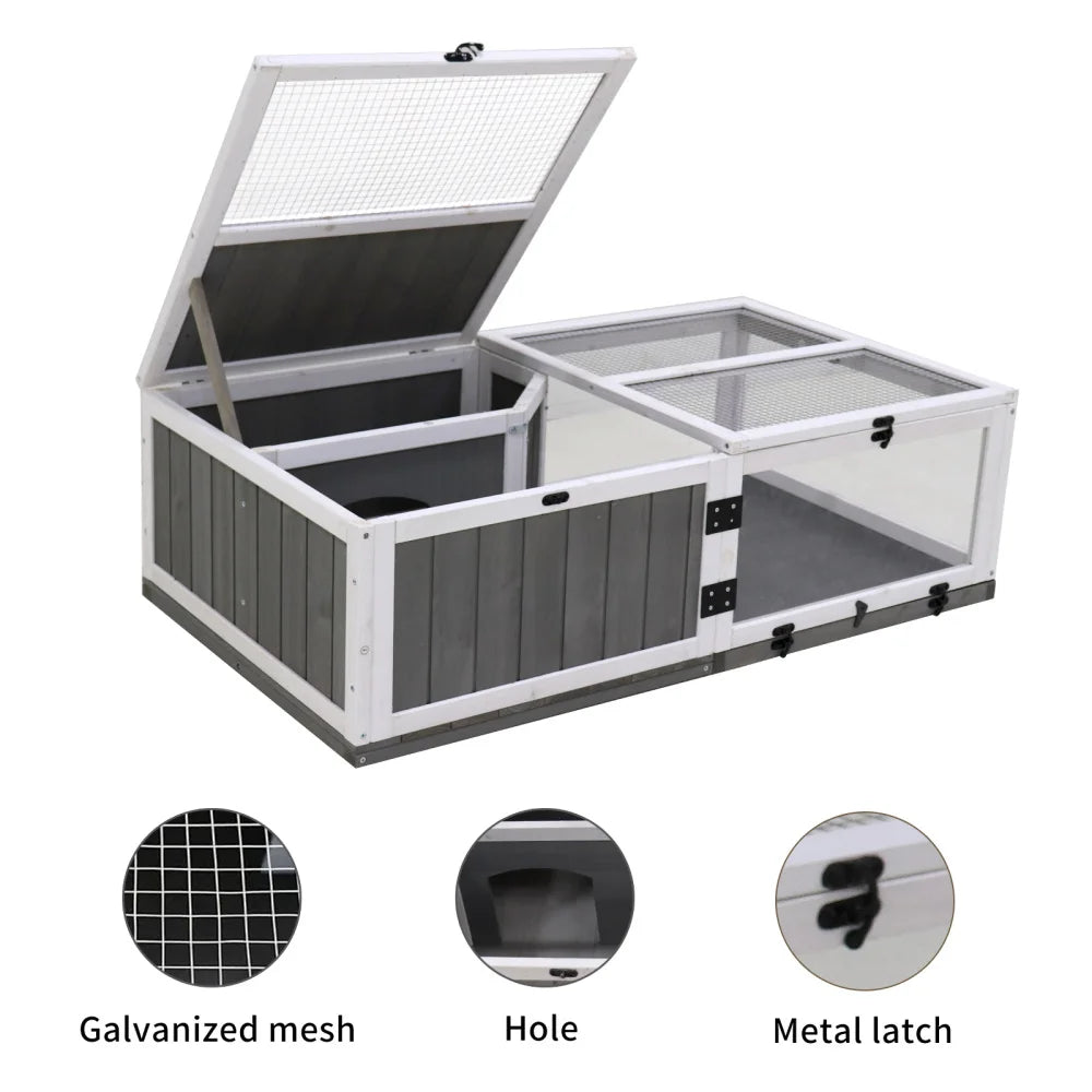 Waterproof Wooden Turtle House