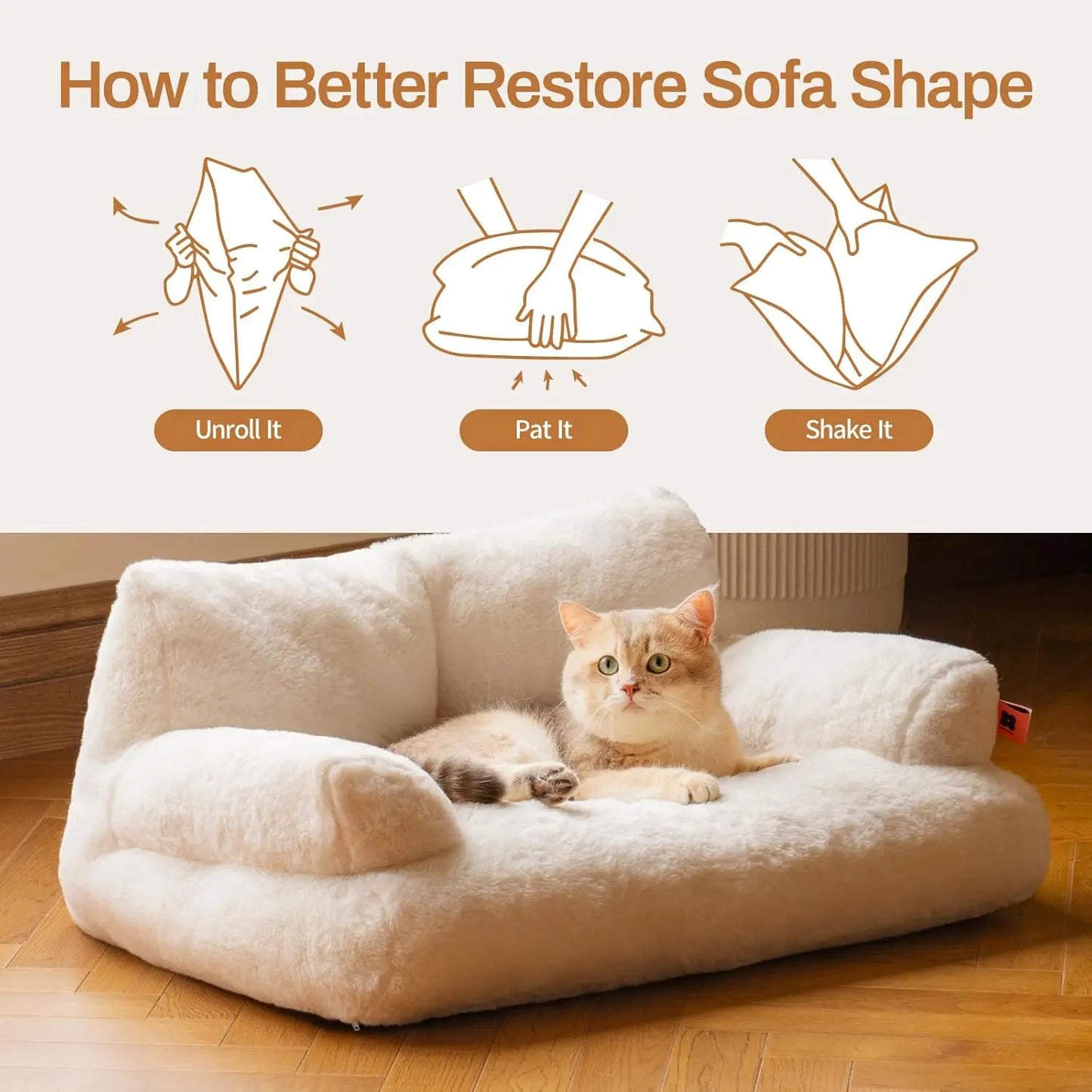 Pet Bed Fluffy and Soft Sofa