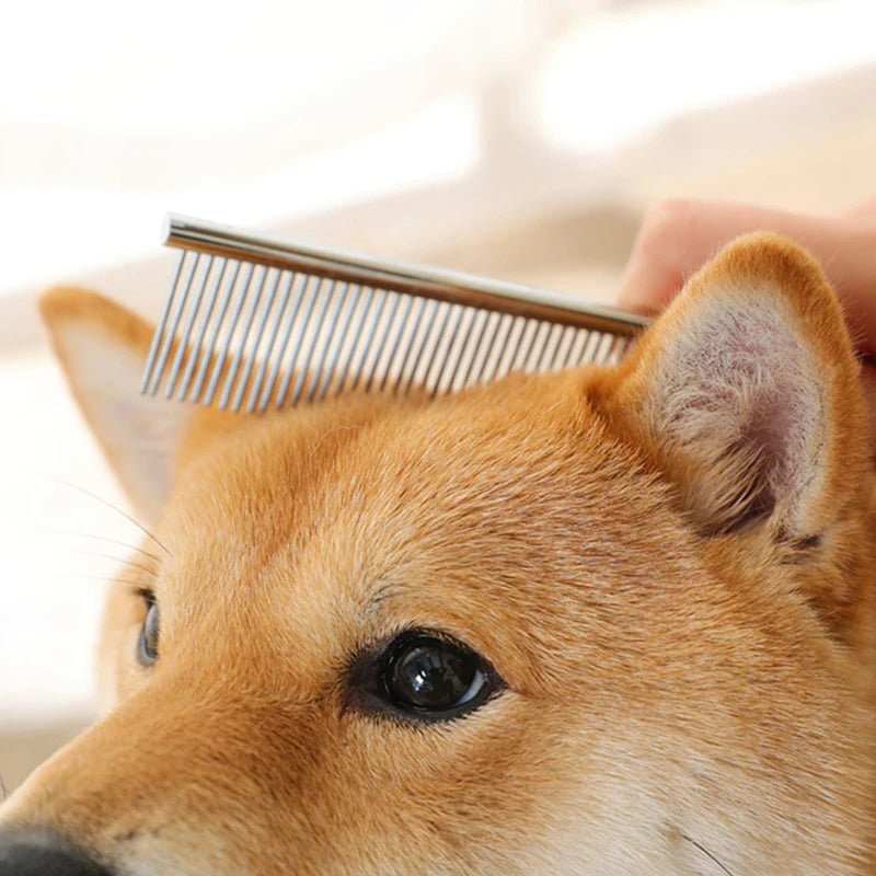 Stainless Steel Dog Comb Long