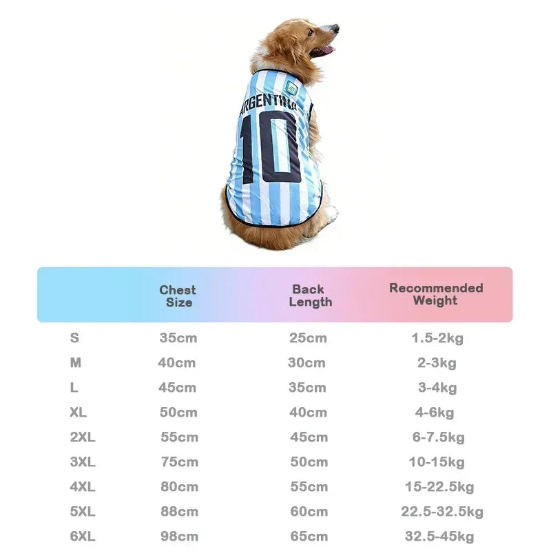 Pet World Cup National Team Jersey