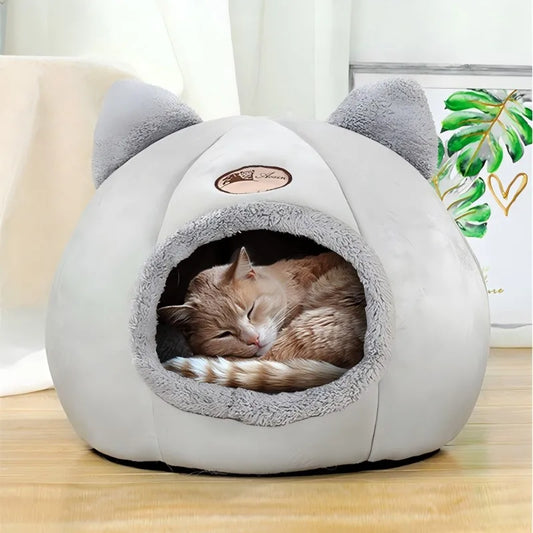 Cat bed with cat ears
