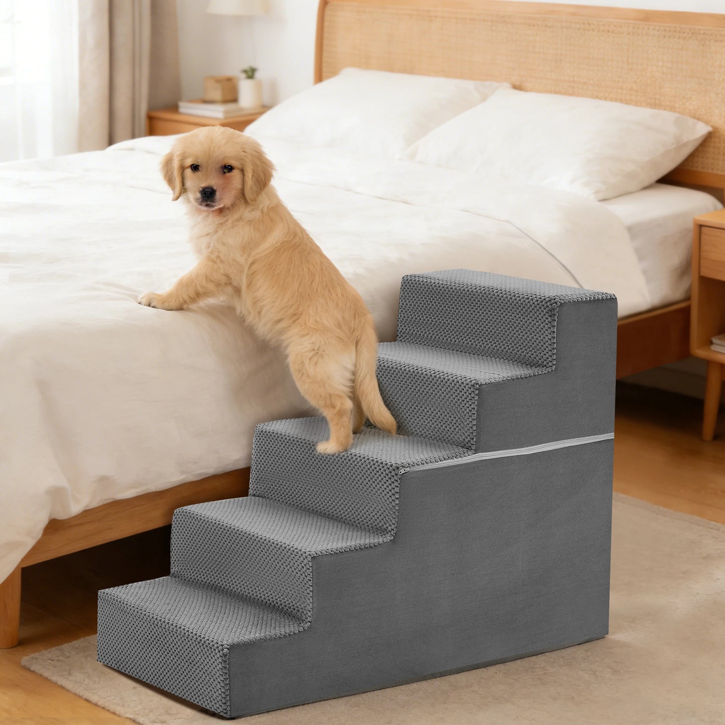 Right Angled Foam Dog Stairs