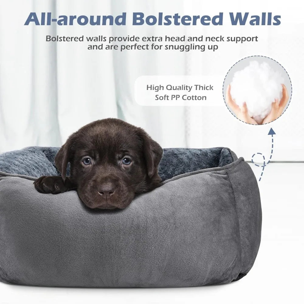 Washable Orthopedic Dog Bed with Anti-Slip Bottom