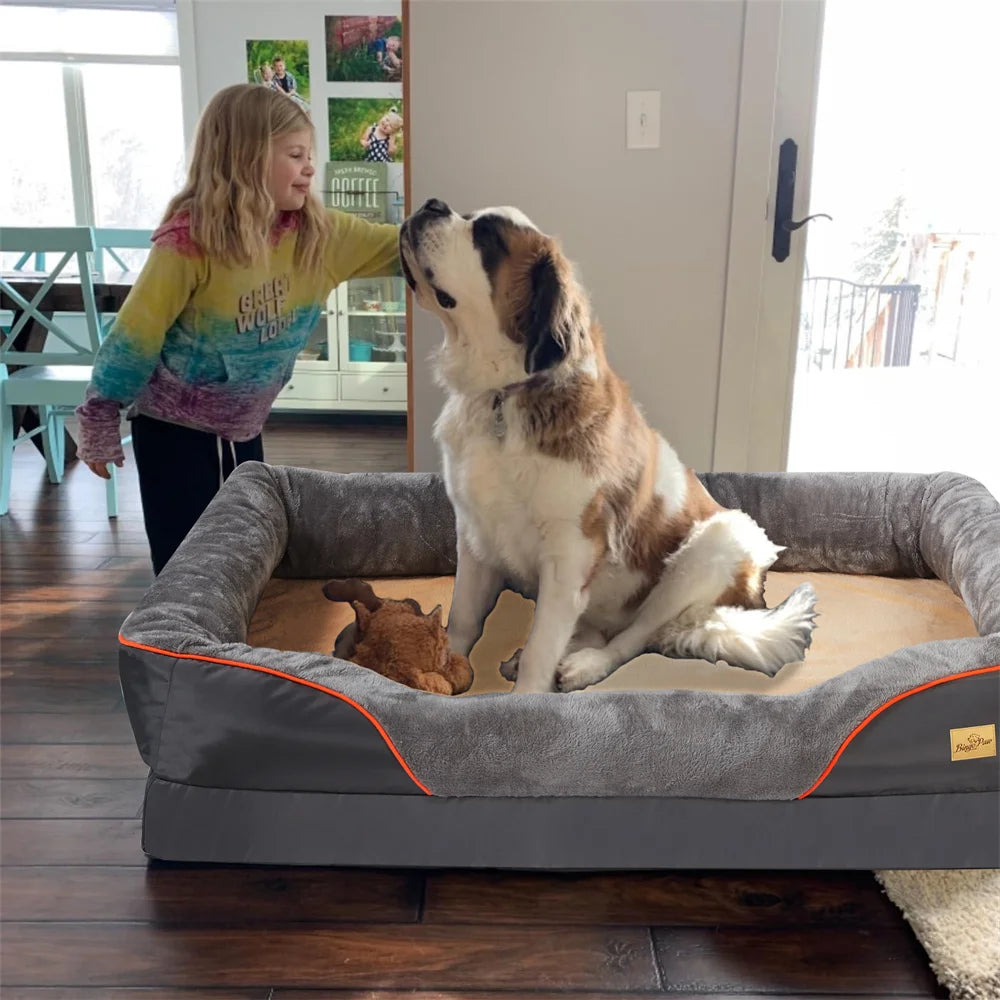 Orthopedic Dog Bed Memory Foam Pet Sofa Couch