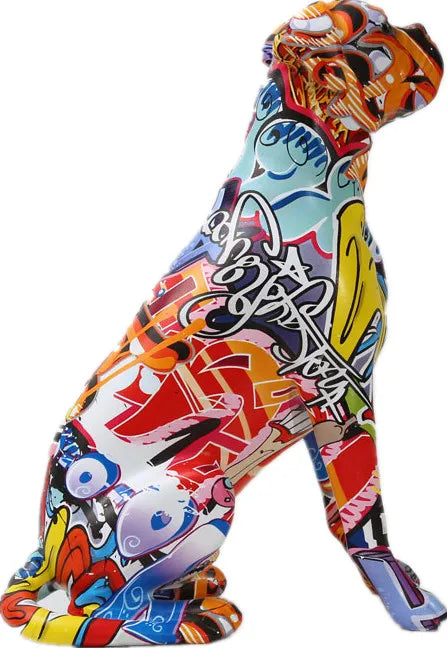 Creative Painted Art Dog Decor